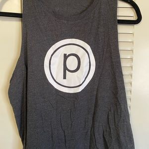 Pure Barre, gray tank top, large